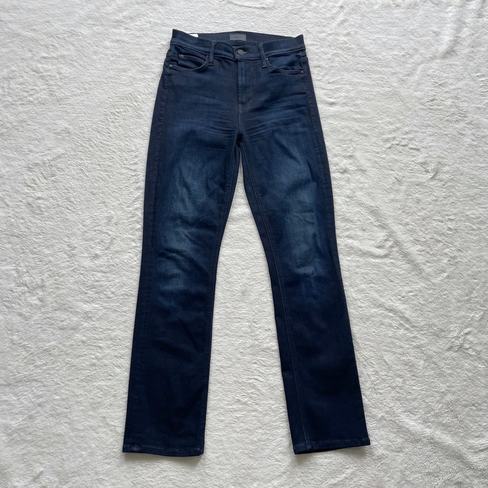 Mother The Mid Rise Dazzler Ankle Jeans Now Or Never Dark Wash Size 25